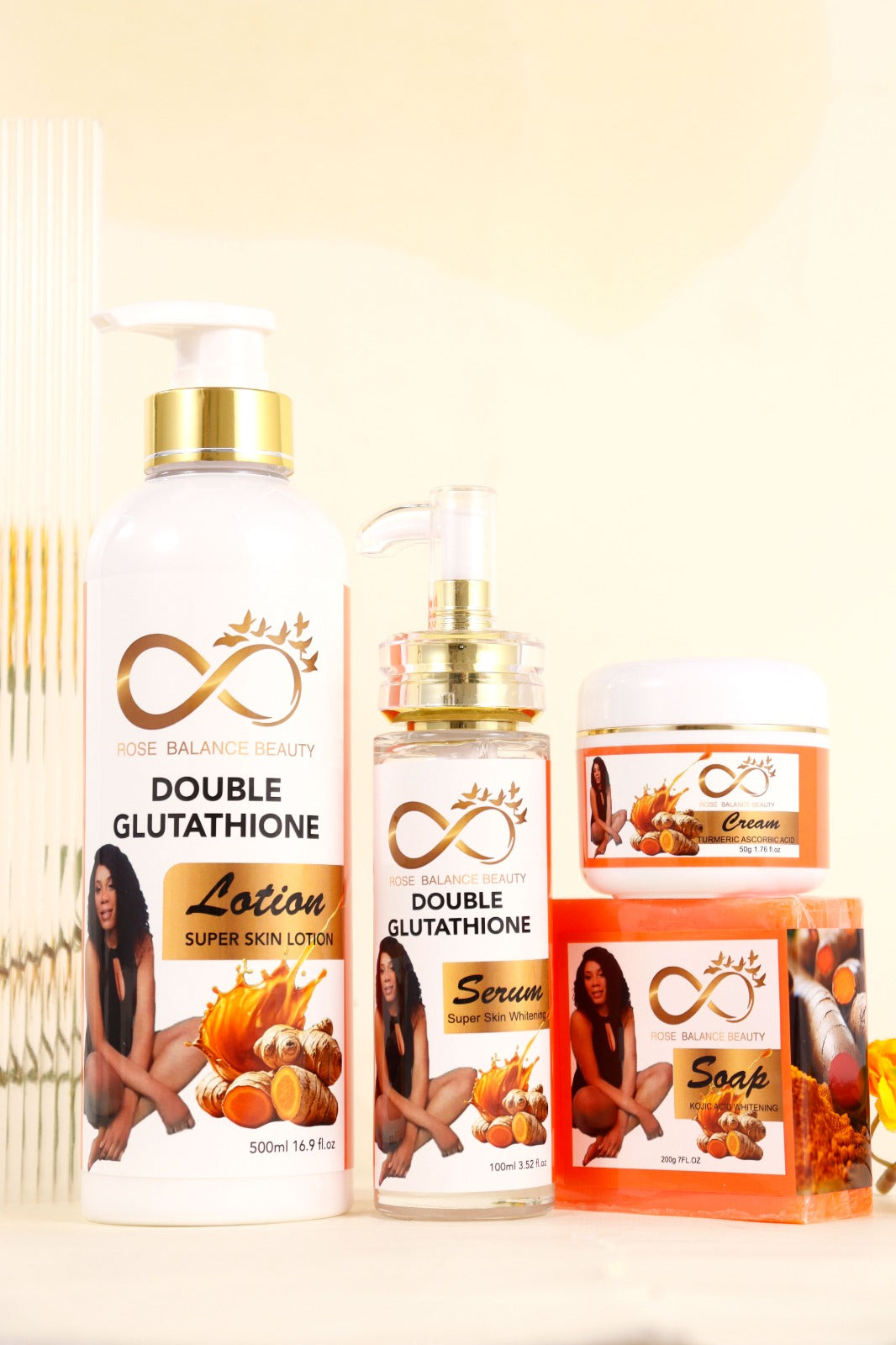 Luxury Glutathione Skincare set (4-Piece)- Complete Glow Kit